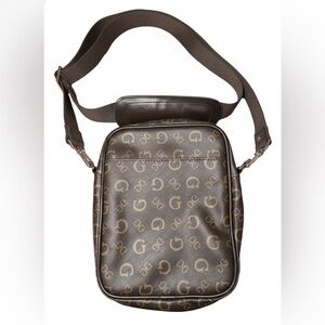 Guess Brown Logo Men's Belt Bag